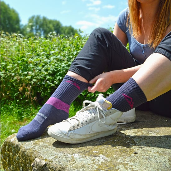3 Pairs Ladies Anti Blister Cotton Hiking Socks with Padded Sole - Image 3