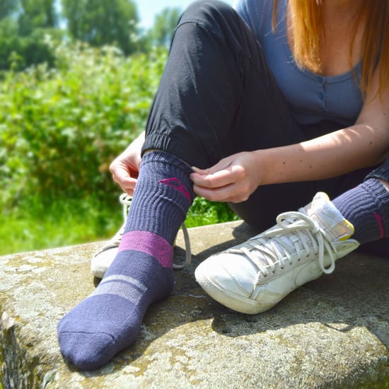 3 Pairs Ladies Anti Blister Cotton Hiking Socks with Padded Sole - Image 5
