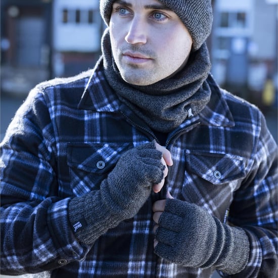 Vintervarma 3.2 TOG Fleece fodrade isolerade fingerlösa handskar för herrar - Image 4