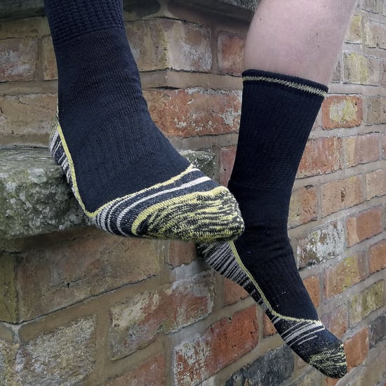 Mens Breathable Heavy Duty Bamboo Work Socks for Steel Toe Boots - Image 4