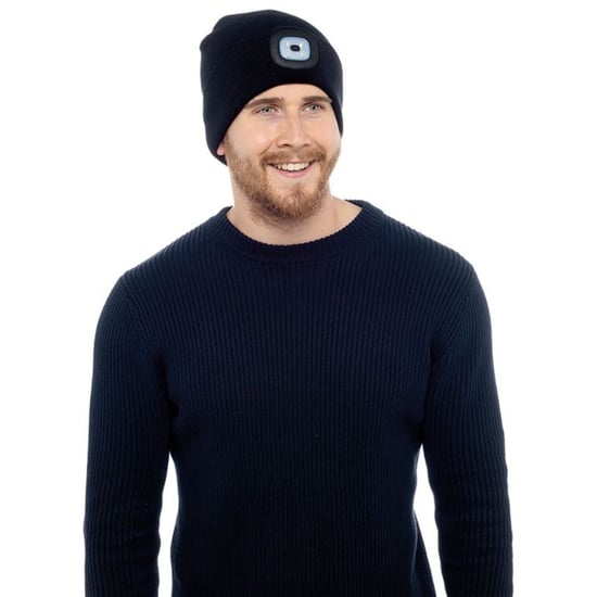 Vuxna / Herrar Vinterstickad Beanie Mössa med LED-glödande ljusfackla - Image 3
