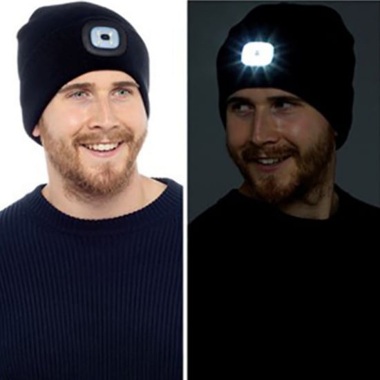 Vuxna / Herrar Vinterstickad Beanie Mössa med LED-glödande ljusfackla - Image 4