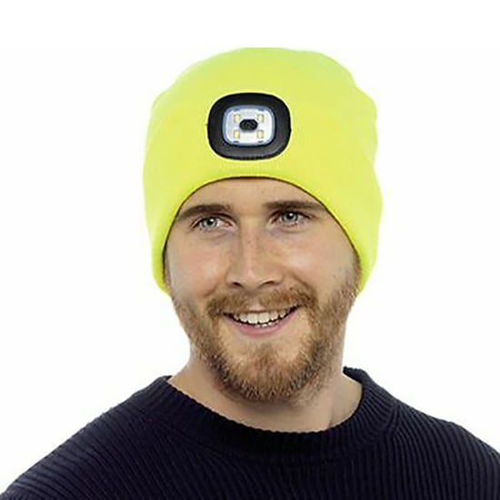 Vuxna / Herrar Vinterstickad Beanie Mössa med LED-glödande ljusfackla - Image 5