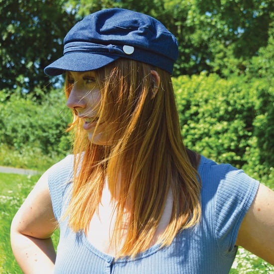 Bomullstoppad jeans- eller manchesterhatt för damer Baker Boy Hat Fiddler Cap - Image 5