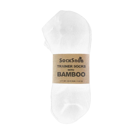 Sock Snob - 6 Pack Ladies Low Cut Bamboo Organic Cotton Trainer Socks - Image 2