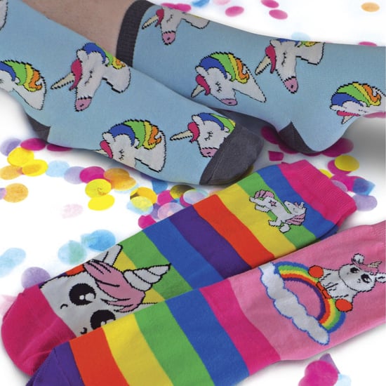 Ladies Striped Rainbow Unicorn Socks | 3 Pairs | Sock Snob - Image 3