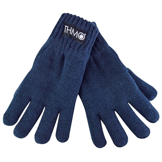 Childrens Thinsulate Gloves for Winter | THMO | Boys & Girls Knitted Thermal Full Finger Gloves for Kids - Blue - Image 4