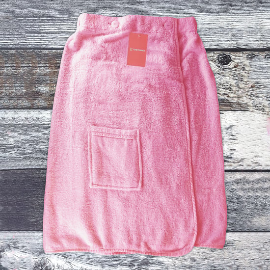 Womens 100% Cotton Terry Cloth Spa Bath Towel Wrap Dress with Pocket - Image 5