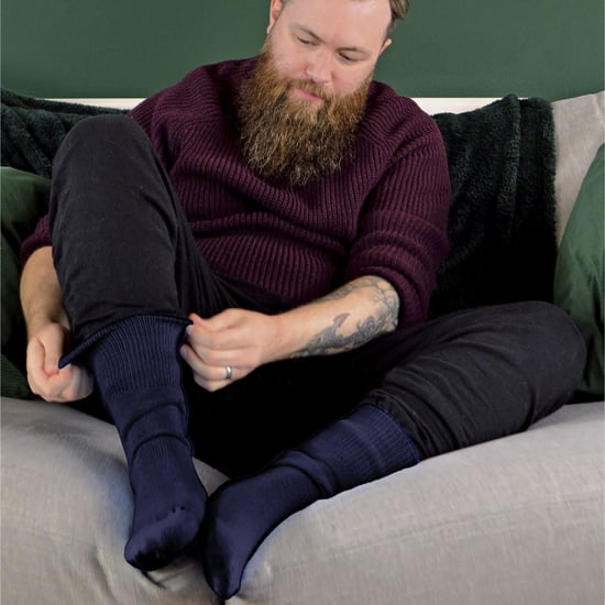 Bamboo Thermal Socks for Winter | THMO | Mens & Ladies Sizes | Warm Thick Bamboo Socks - Blue - Image 5