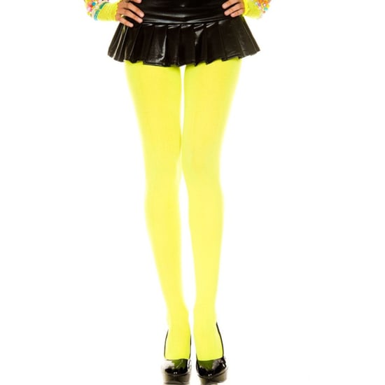 Dames 40 denier nieuwigheid kleurrijke neon panty's - Neon Groen - Image 5