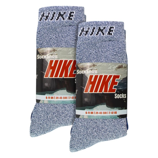 Sock Snob - 6 Pairs HIKE Mens Summer Breathable Cotton Hiking Socks - Image 2