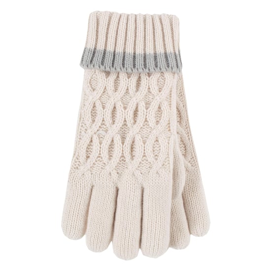 Heat Holders - Girls Thermal Insulated Pom Pom Bobble Beanie Hat and Gloves | Colourful Pastel Styles - Buttercream - Image 4