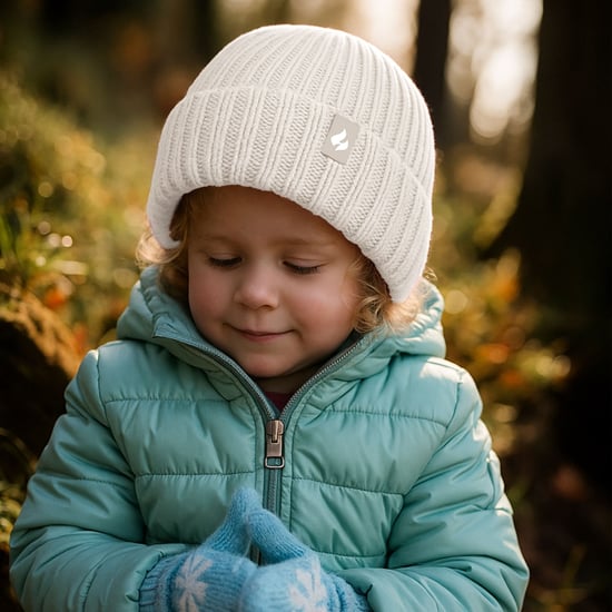 Heat Holders - Girls Chunky Ribbed Thermal Winter Hat & Gloves Set - Image 4