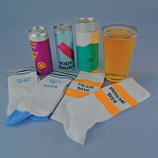 TALKIE SOCKS - Unisex bomullsstrumpor med öl och vodka - Image 3