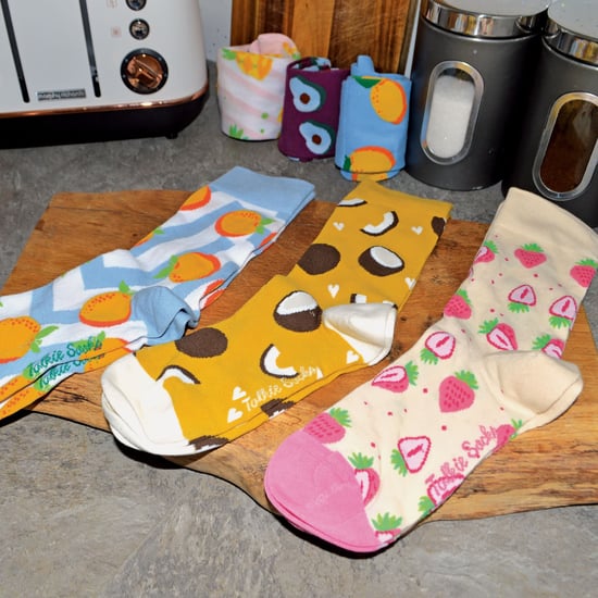 TALKIE SOCKS - Bomullsstrumpor för damer Quirky Funky Novelty Design Fruit Socks - Image 5