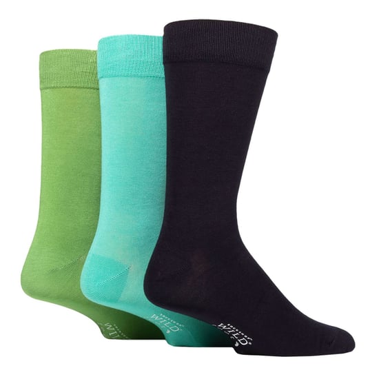 3 Pack Mens Plain Coloured Bamboo Dress Socks - Image 1