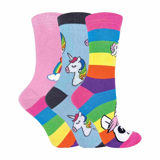 Set van 3 sokken met regenboogeenhoorns voor meisjes - Regenboog - Image 2