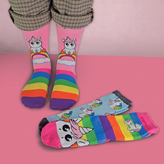 Set van 3 sokken met regenboogeenhoorns voor meisjes - Regenboog - Image 4