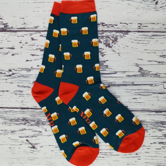 Mr Heron - Mens Bamboo Socks | Novelty Funky Socks | Patterned Argyle Striped Socks | Breathable Soft | Gifts for Him - Donuts (Navy) - Image 3