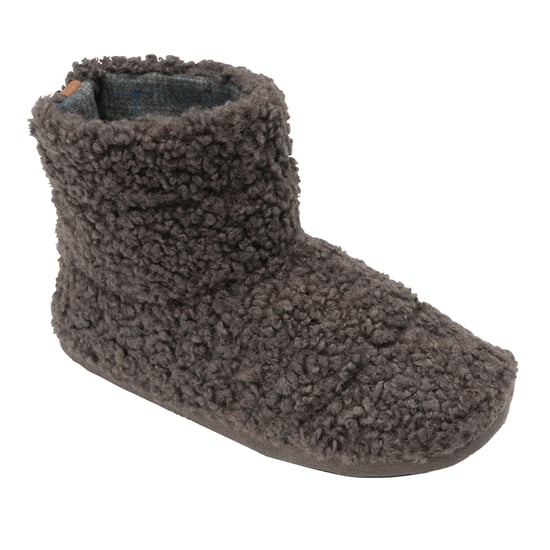 DUNLOP - Heren Fuzzy Sherpa Geheugen Schuim Slippers (8, Antraciet) - Image 3