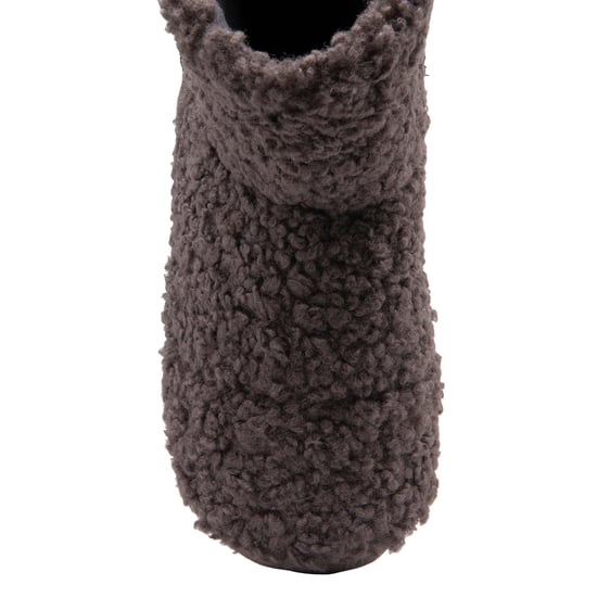 DUNLOP - Heren Fuzzy Sherpa Geheugen Schuim Slippers (8, Antraciet) - Image 4