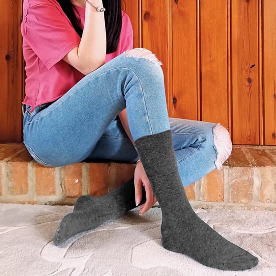 12 stuks sokken zonder elastiek thermo diabetessokken voor dames - Roze - Image 3