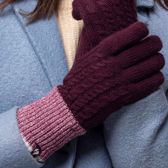 Heat Holders - Ladies Thermal Gloves for Winter in Kisdon Style - Mulberry - Image 3