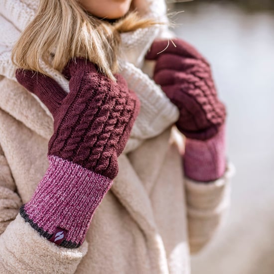 Heat Holders - Ladies Thermal Gloves for Winter in Kisdon Style - Mulberry - Image 4