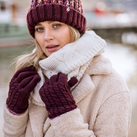 Heat Holders - Ladies Thermal Gloves for Winter in Kisdon Style - Mulberry - Image 5