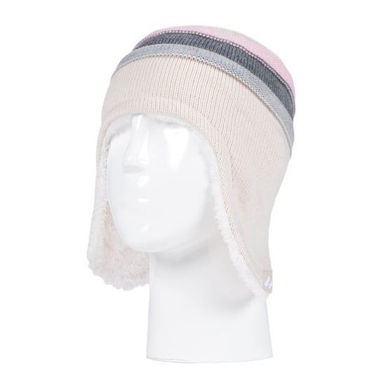 Heat Holders - Girls Winter Warm Pom Pom Bobble Beanie Hat and Mittens Set - Buttercream - Image 3