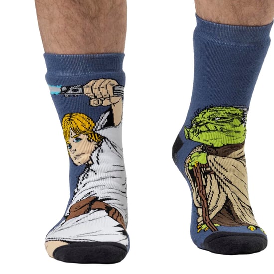 Heat Holders - Termiska toffelstrumpor med film- och TV-tema för herrar - Luke / Yoda - Image 3