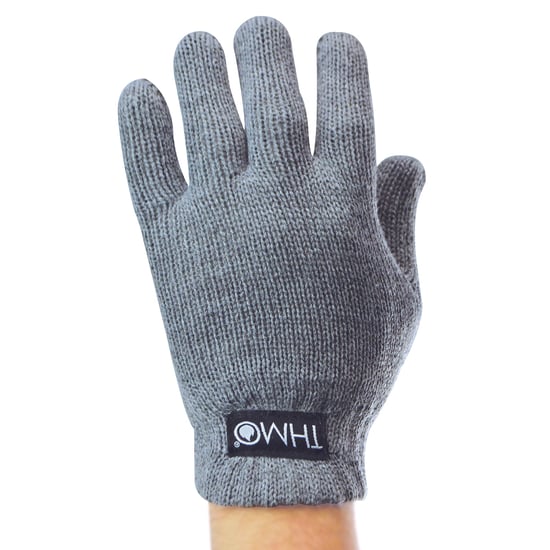 Childrens Thinsulate Gloves for Winter | THMO | Boys & Girls Knitted Thermal Full Finger Gloves for Kids - Grey - Image 3