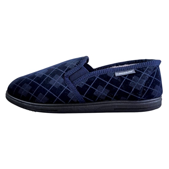 DUNLOP - HEREN PLUSH VACHT VOERD GEHEUGEN SCHOENEN RUITEN PATROON MOCCASINSLOPPERS MET HARTEN ZOOL - Image 3