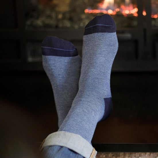 VIM&VIGR - Wide Calf Graduated Compression Socks 20-30 mmhg for Men & Women - Navy - Image 4