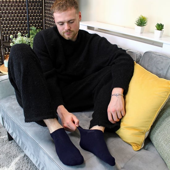 Thermal Low Cut Trainer Socks för herrar | 12 par Multipack | Osynliga vinterstrumpor för herrar - Marin - Image 4
