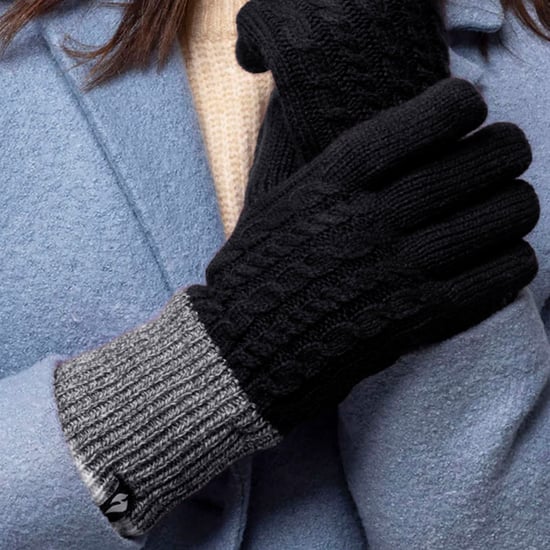 Heat Holders - Ladies Thermal Gloves for Winter in Kisdon Style - Black - Image 3