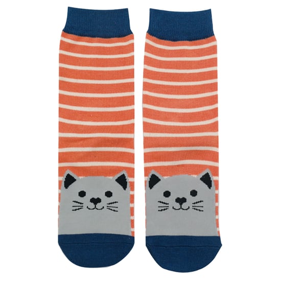 Miss Sparrow - 2 Pack Girls Bamboo Animal Patterned Socks - Kitty Cats - Image 3
