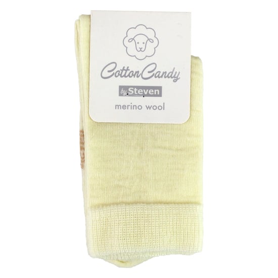 Steven - Kids Warm Merino Wool Thermal Socks - Cream - Image 2