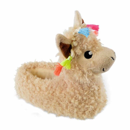 Kids Zachte Pluche 3D Llama Hoofd Sloffen - Image 2