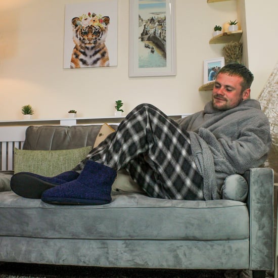 Heren Binnenboot Slippers | Dunlop | Geheugenschuim | Thuis Kamer Slaapkamer | Harde Zool | Geweldig Cadeau voor Hem - Marineblauw - Image 5