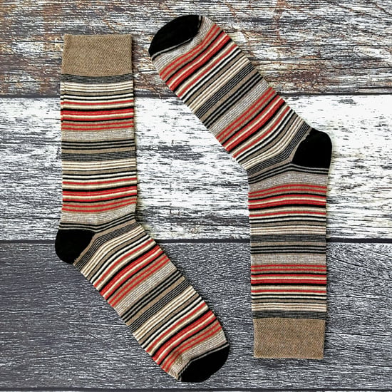 Mens 6 pack colourful striped patterned dress cotton socks in 7 styles - Image 4