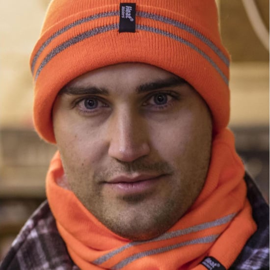 Hi Vis Hat, Neck Warmer & Gloves Set | Heat Holders | Reflective Workwear Set for Extreme Cold Weather - Orange - Image 4