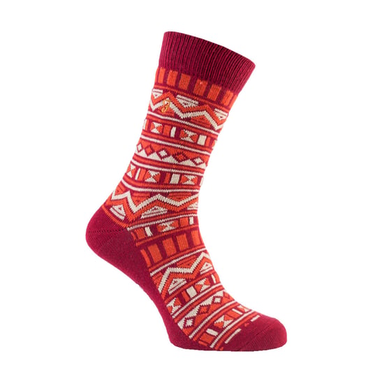 Farah - 2 Pairs Mens Funky Vintage Patterned Colourful Thick Cotton Crew Socks - FVS008SUN - Image 3