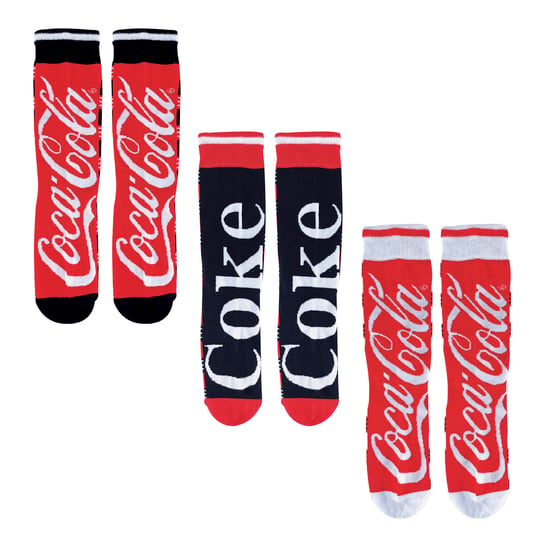 Coca Cola - 5 Pack Unisex Colourful Striped Fun Novelty Branded Logo Cotton Socks for Men and Ladies - CM549 - Image 3