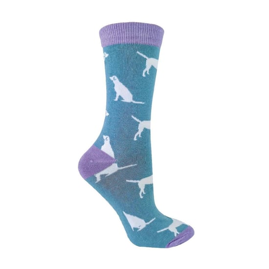 1 Pack Ladies Novelty Dog Pattern Bamboo Socks - Image 1