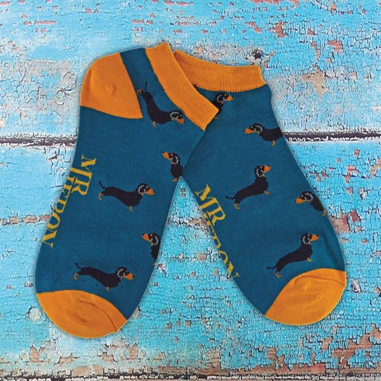 Mens Bamboo Trainer Socks | Mr Heron | Animal Themed Breathable Low Cut Sneaker Socks - Turtles (Navy) - Image 3