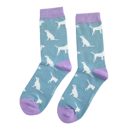 1 Pack Ladies Novelty Dog Pattern Bamboo Socks - Image 5