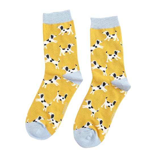 1 Pack Ladies Novelty Dog Pattern Bamboo Socks - Image 5