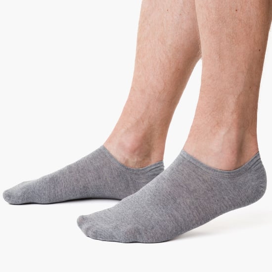 Strumpor med lågt snitt i merinoull för herrar | Steven | No Show Warm Footsies Socks - Svart - Image 5