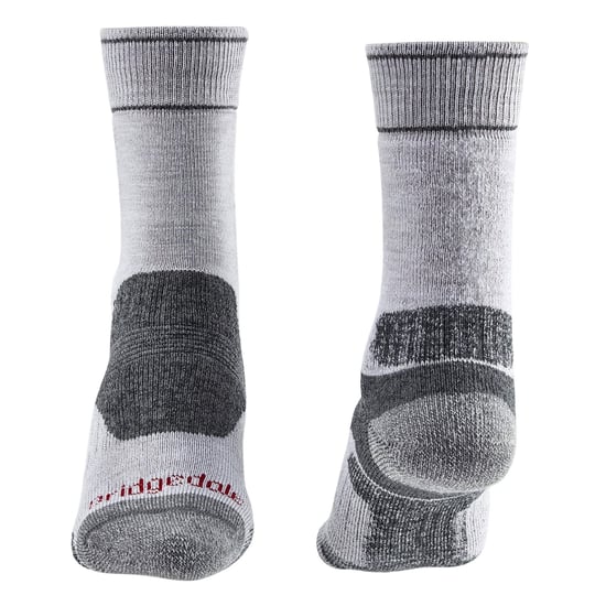 Bridgedale - Womens Hiking Midweight Merino Socks - Silver / Grey - Image 4